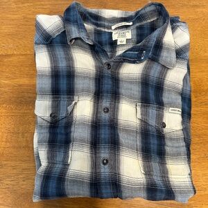 Lucky Brand Blue Plaid Men’s  Plaid Shirt